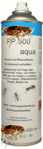 Floh bekämpfen- Flohspray 500ml - Flohabwehr, Aquaspray "Wasser statt Lösemittel" auf Wasserbasis  